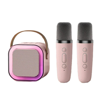 pink,Two microphones