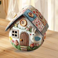 Patchwork Felt Egg House DIY Kit