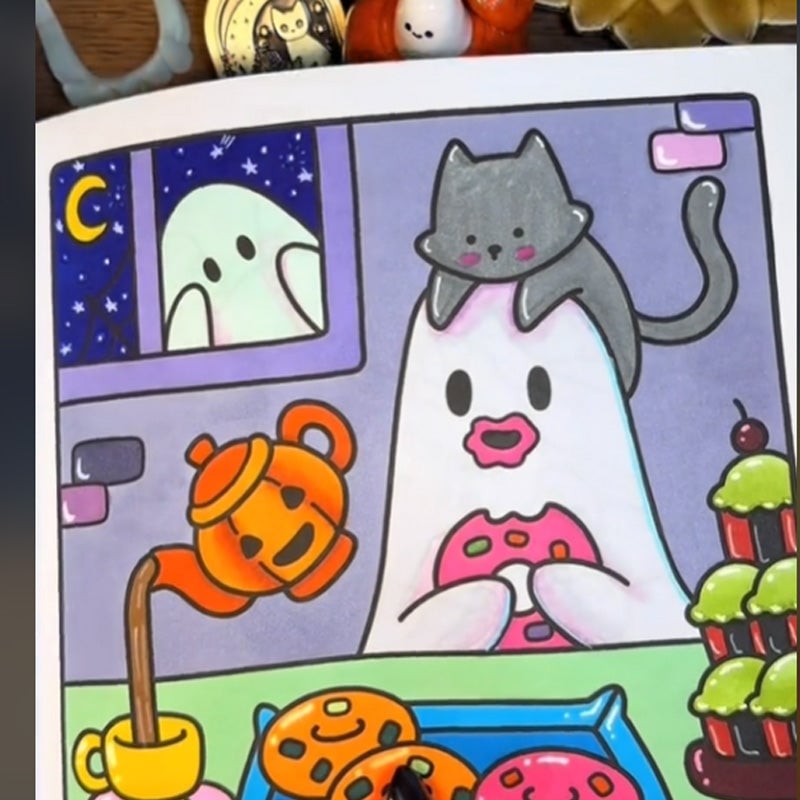 Spooky Cutie Coloring Book Paperback（🔥Christmas Sale 50% Off）