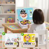 Magnetic Puzzle Learning Building Block Toys