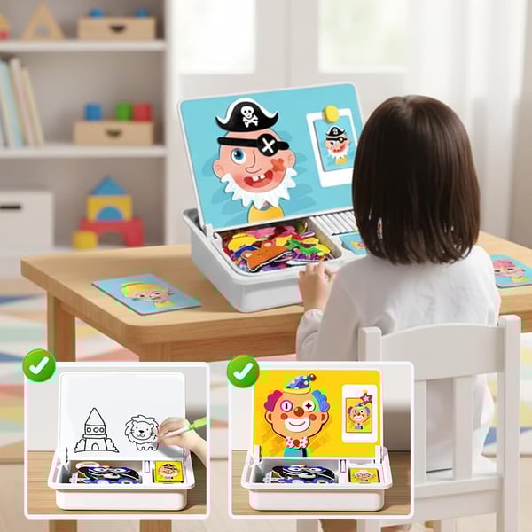 Magnetic Puzzle Learning Building Block Toys