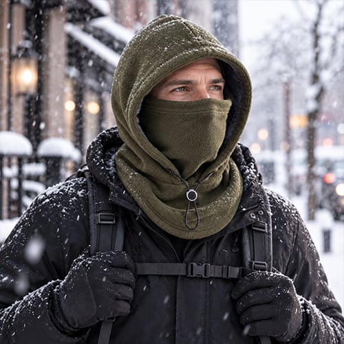 Double Layer Fleece Winter Hat