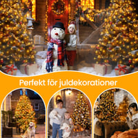 Julgran vattenfall ljus med ring