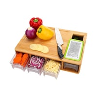 Bamboo and wooden drawer cutting board