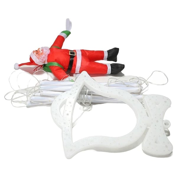 Christmas LED Santa Claus Climbing Ladder Lights