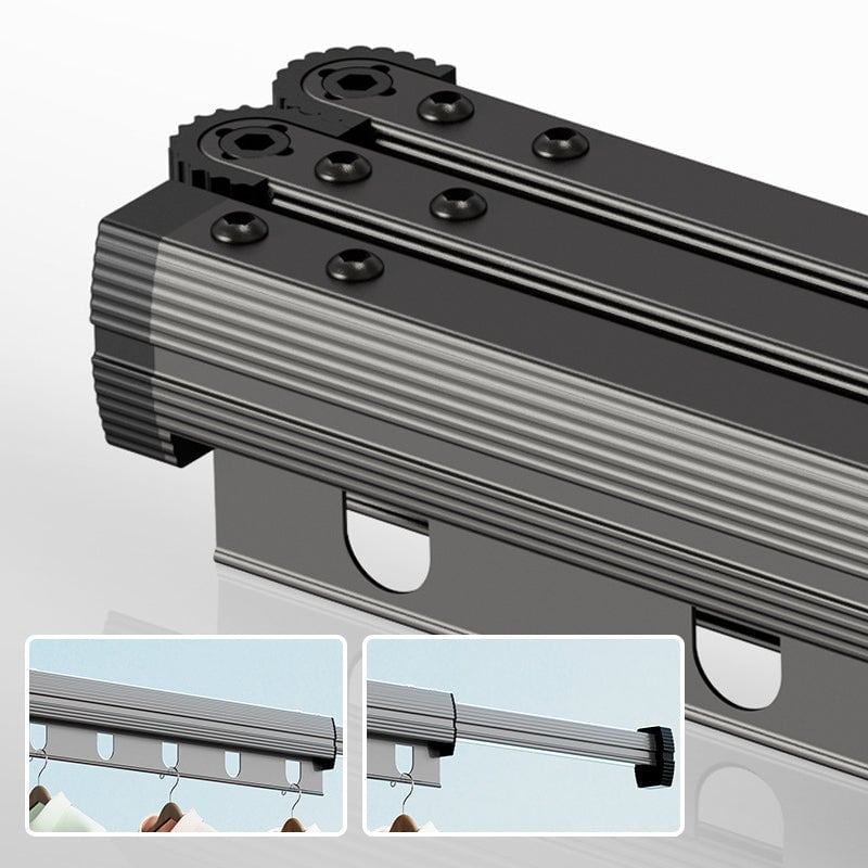 Séchoir à Linge Pliable Mural avec Ventouse