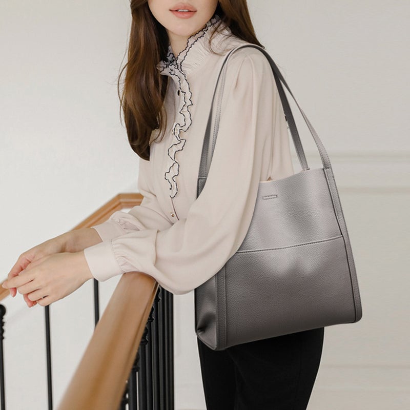 Sac à bandoulière simple de couleur unie