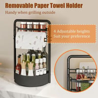 Paper Towel & Seasoning Storage Rack