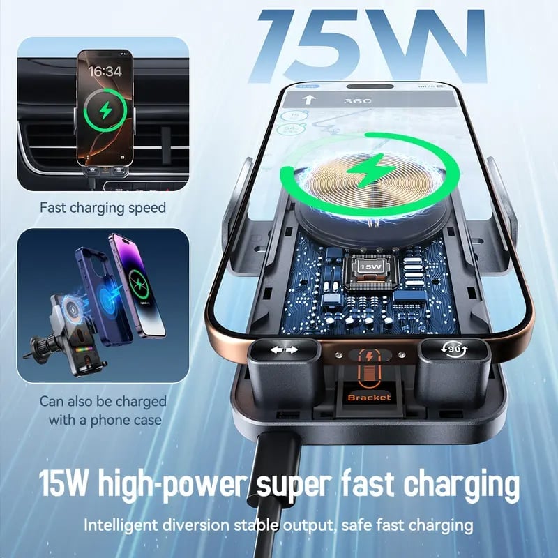 Wireless Charging Car Phone Mount