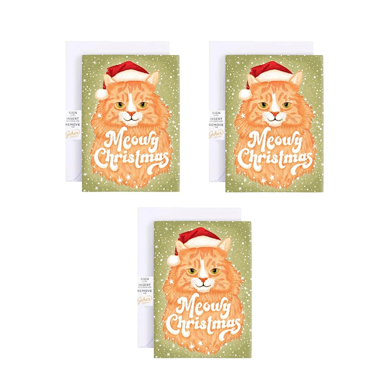 Christmas Cat Greeting Card