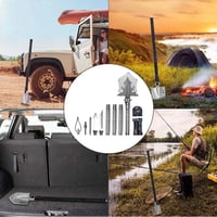 Multifunctional portable outdoor camping engineer shovel
