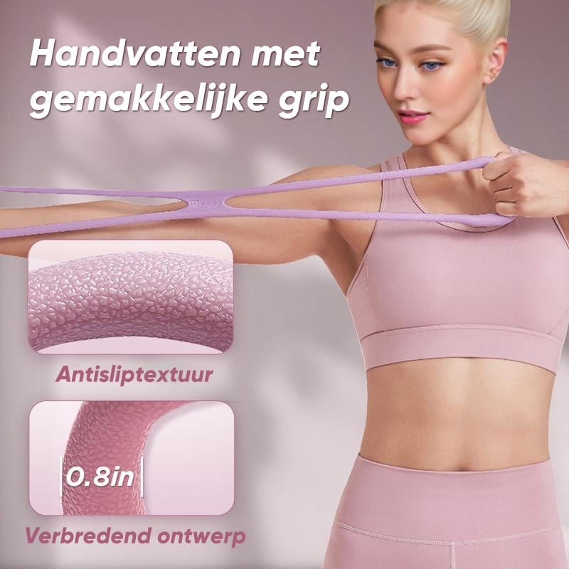 8-vormige siliconen weerstandsband met massagegreep