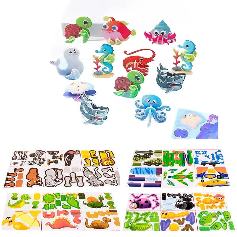 DIY 3D Creative Insect Paper Jigsaw Puzzle