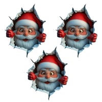 Creative Santa Claus Wall Sticker for Christmas Decorations