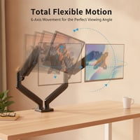 Kexon™ Universal Gas Spring Dual Arm Monitor Mount