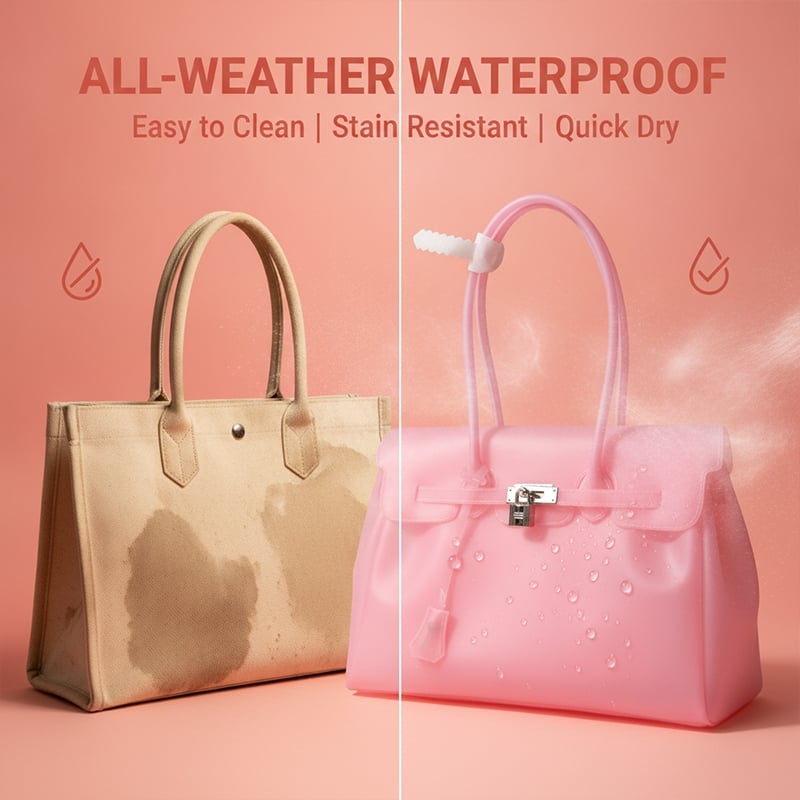 Transparent TPU Jelly Handbag