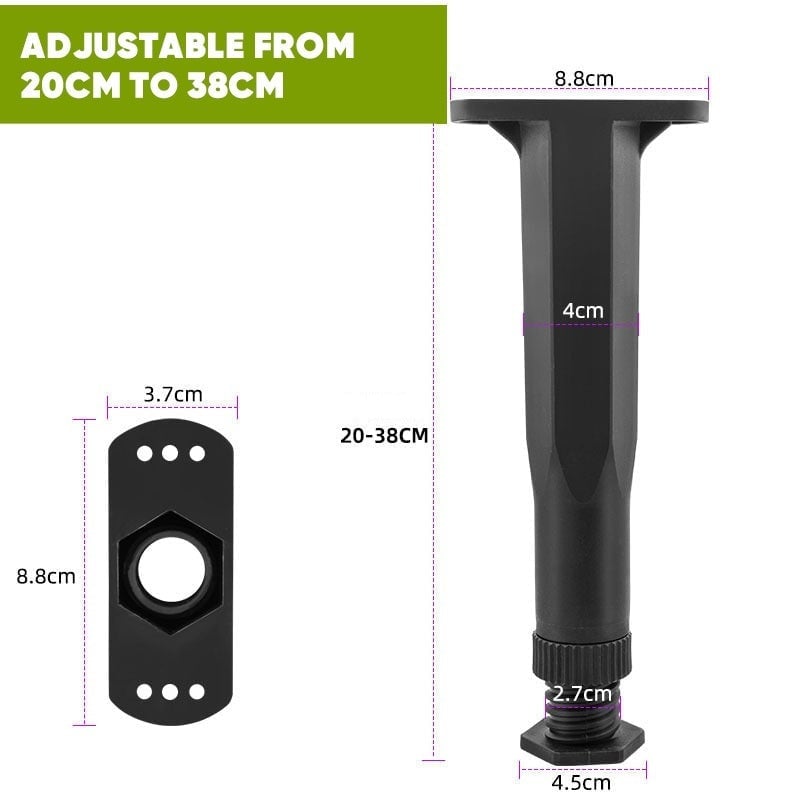 Sakerplus 6 Pcs Adjustable Height Bed Support Legs