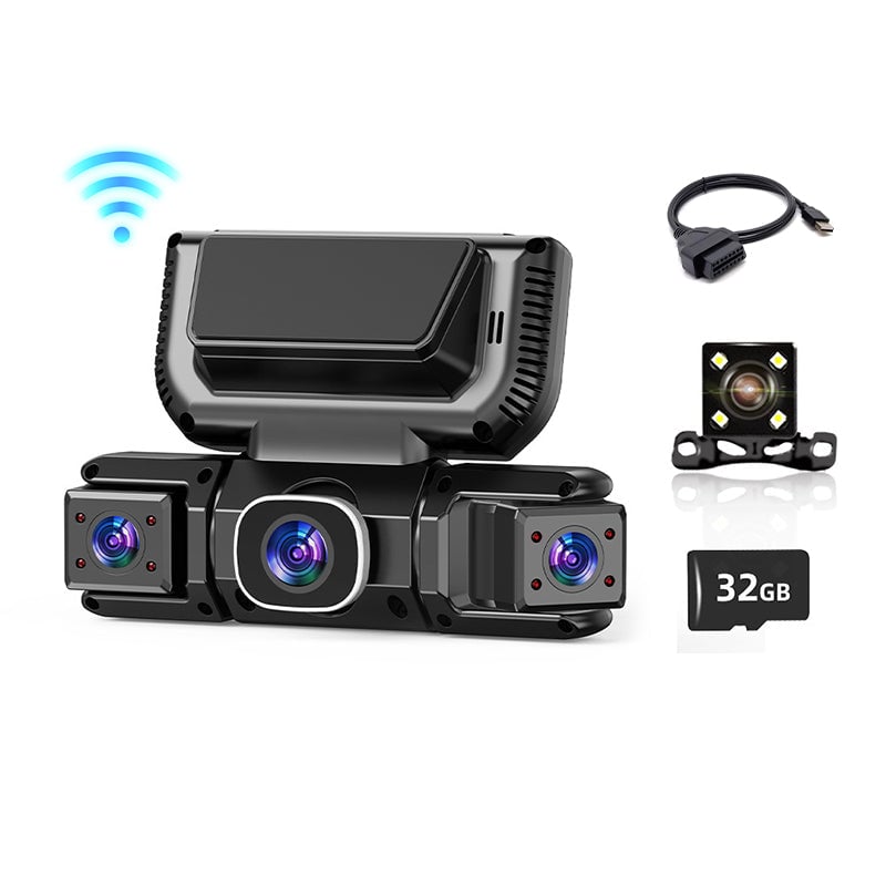 3.0-inch Quad-Recording Dashcam