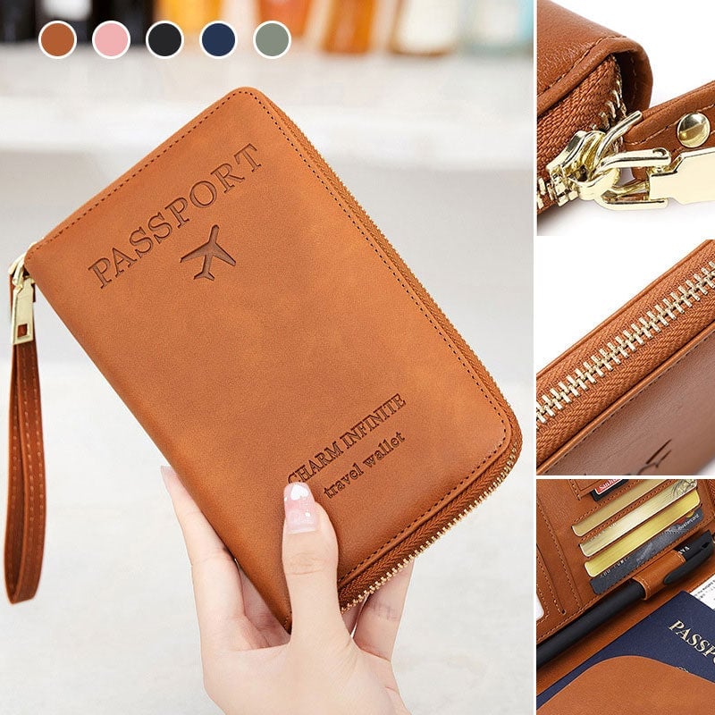 Multifunktionale RFID Reisepass-Brieftasche