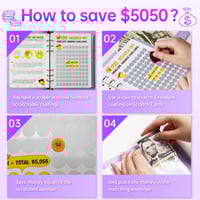 Scratch Off 100 Envelope Challenge Binder