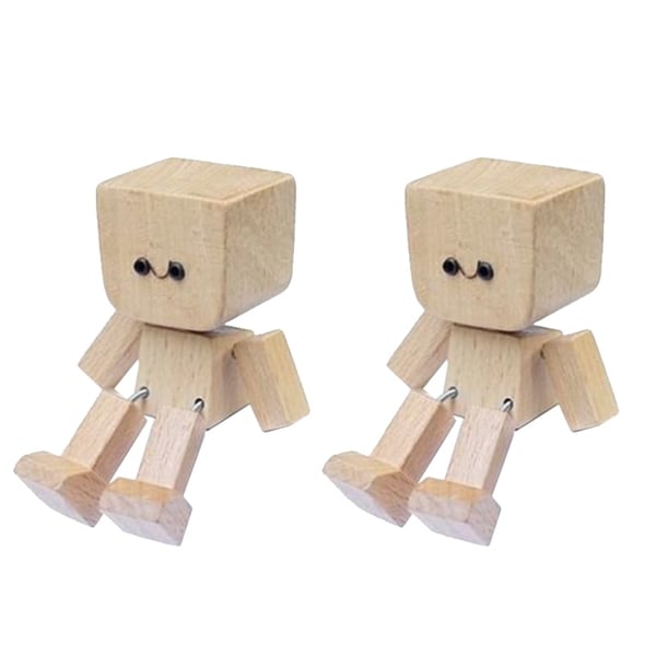 Shaking Wooden Man Figurine