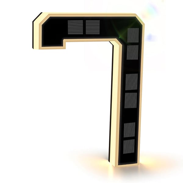 Solar-Powered Outdoor House Number Light