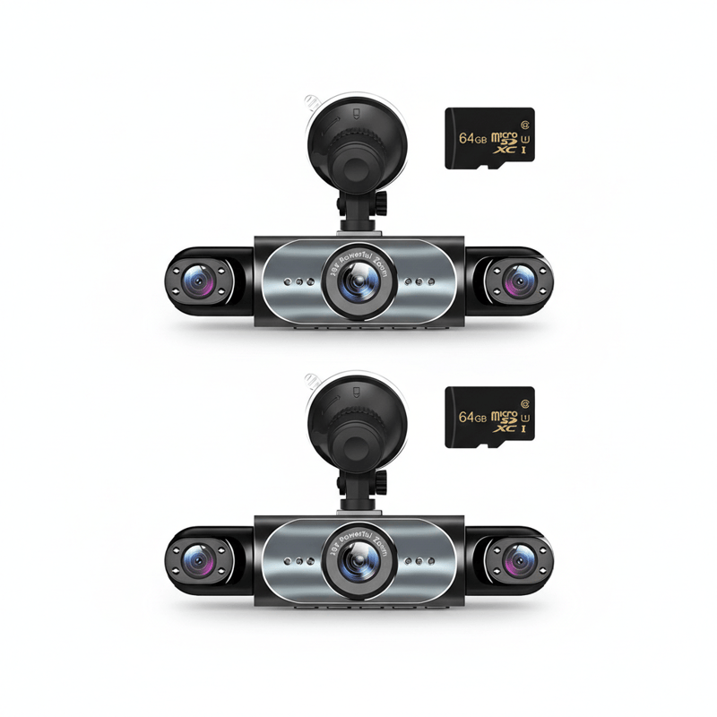 Four-record monitoring driving recorder