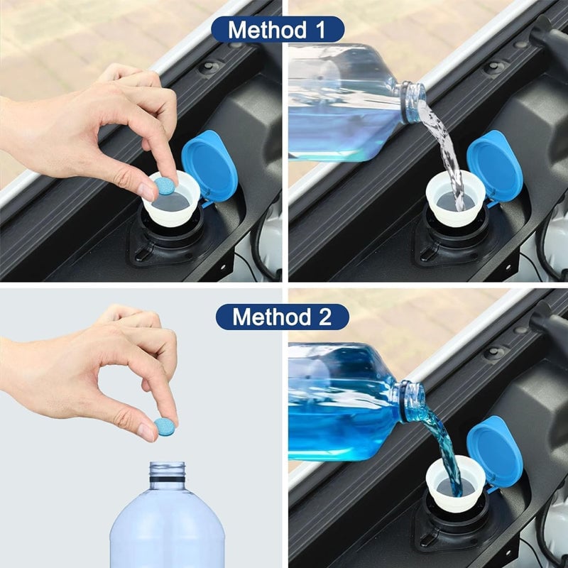 Solid Windshield Wiper Cleaner Tablets