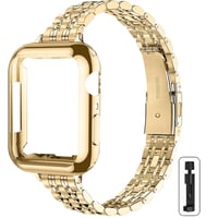 ​​iWatch Butterfly Clasp Metal Case Band