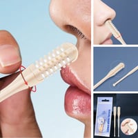 Draagbare 360° roterende neushaartrimmer met oorlepel