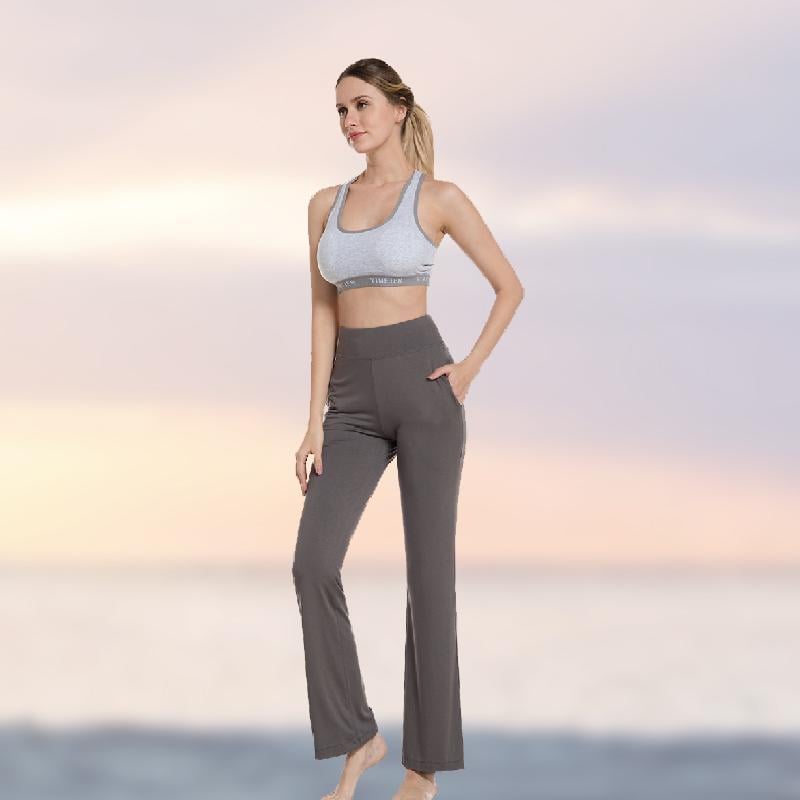 Damen hoher Taille und ausgestelltem Bein Yogahose