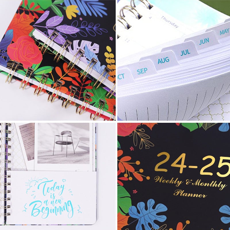 2025 Flower Weekly and Monthly Planner