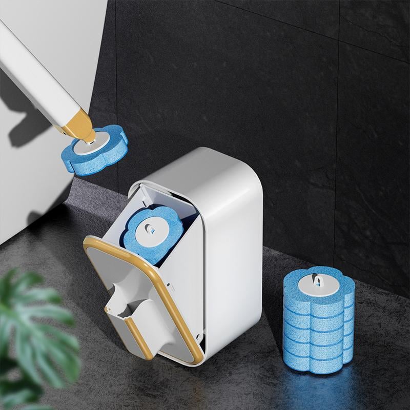 Wandmontiertes Toilettenbürstenset