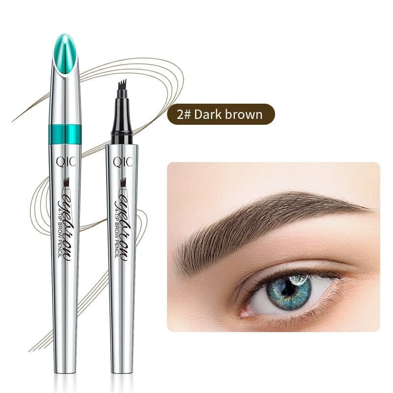 Sale - 3D Waterproof Microblading Eyebrow Pen 4 Fork Tip Tattoo Pencil
