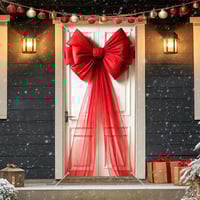 Christmas Door Bow Ribbon Decoration