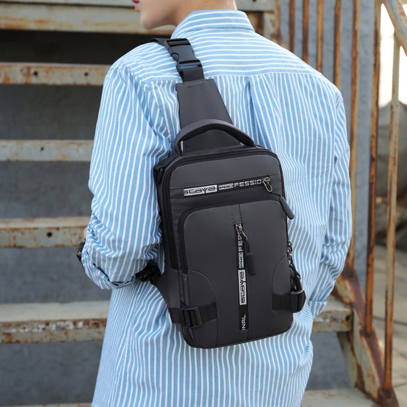 Multi-Usage Chest Bag with Charging Port