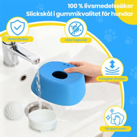 Långsammatande Flytande Hundskålar