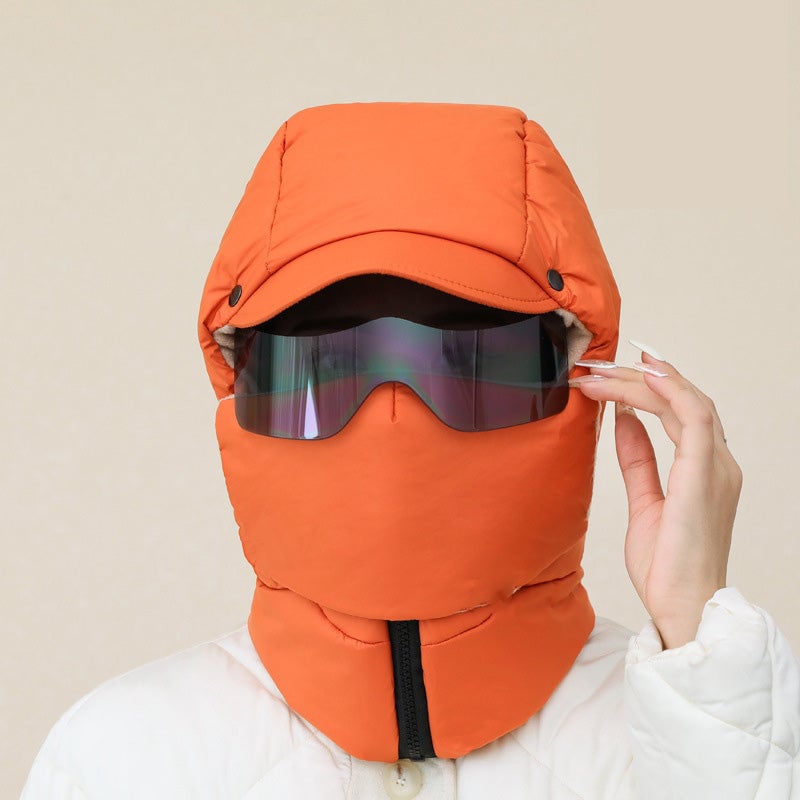 Winddichte Vollschutz-Outdoor-Maske mit Brille