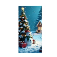 Christmas Door Curtain Atmosphere Banner