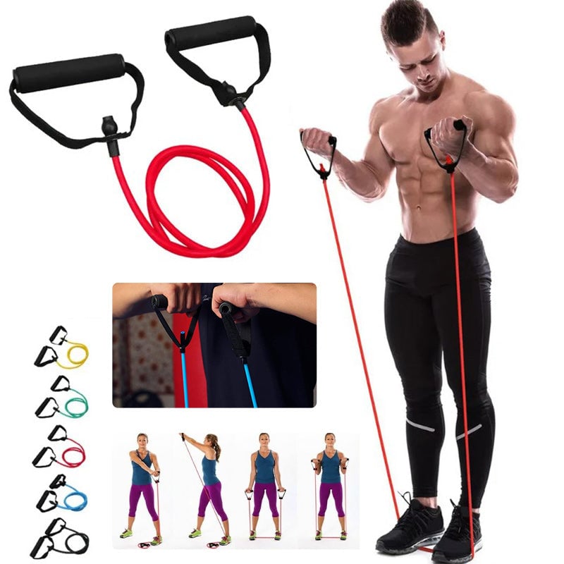 Weerstandsbuis met dubbele toon Zware kwaliteit oefenband voor stretching