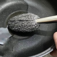 Long handle stainless steel pot brush