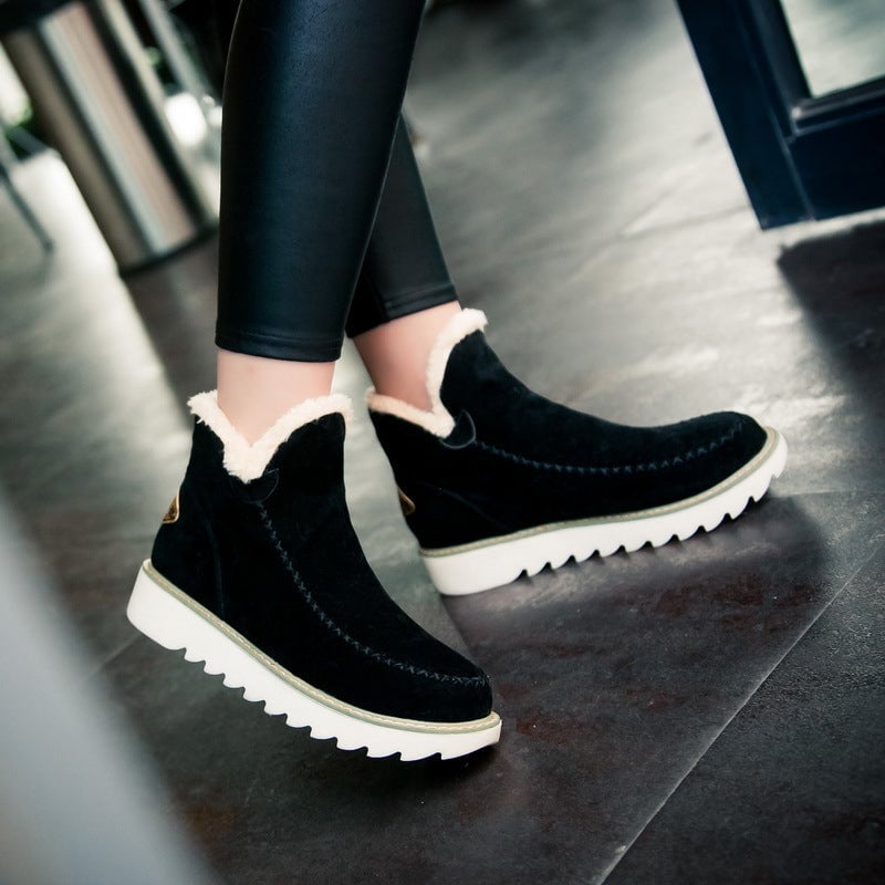 Ciaovie™ Bottes de Neige à Cheville à Plateforme