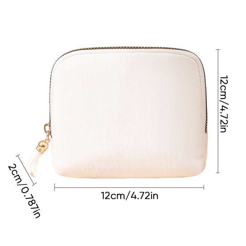 Mini Schmucktasche mit Quasten-Reißverschluss