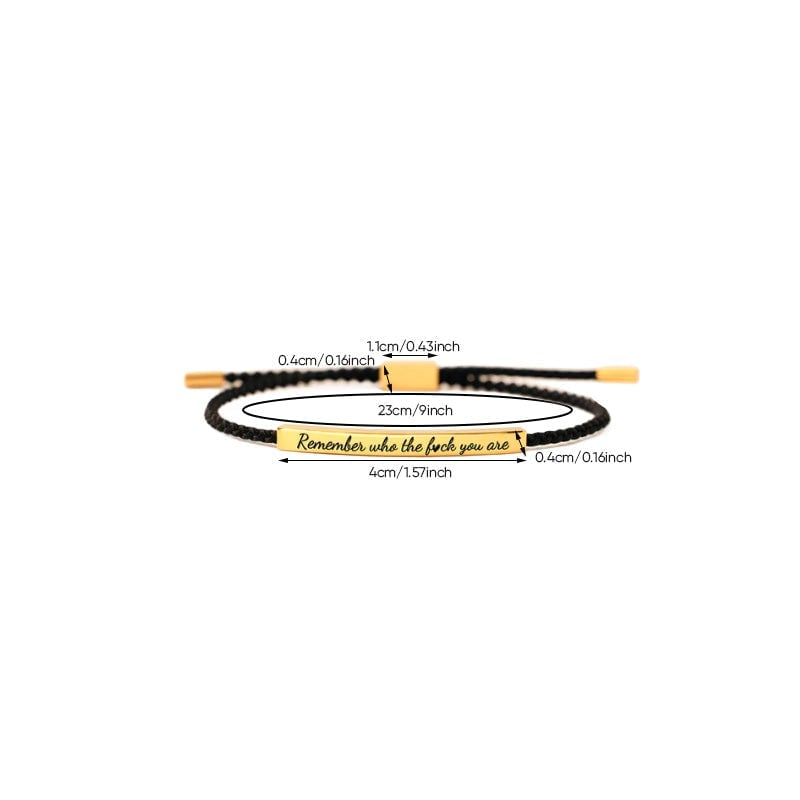 Geflochtenes, verstellbares Inspire-Armband