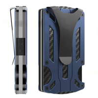 Slim Carbon Fiber Minimalist Wallet with RFID Blocking