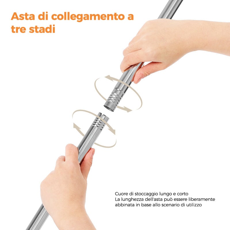 Scopa telescopica per la rimozione della polvere