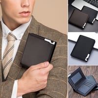 Kurze Brieftasche mit Eisenkante