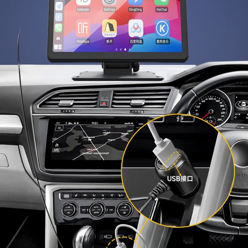 Wireless Apple CarPlay & Android Auto with Backup Camera Portable Car Stereo Radio