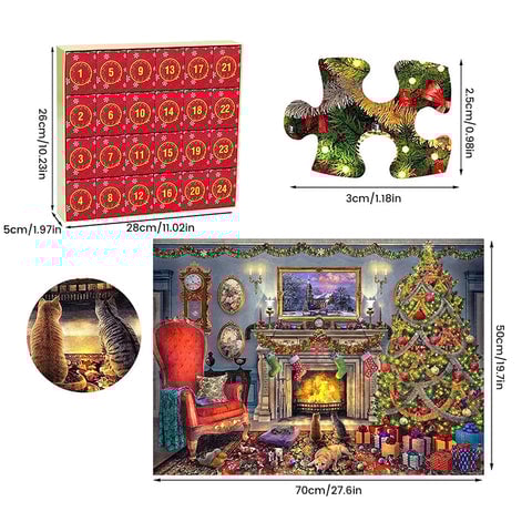 🎅🎄Adventskalender for julepuslespill
