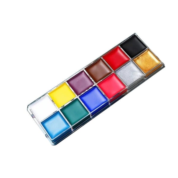 Professional Oil-Based Face & Body Paint Palette